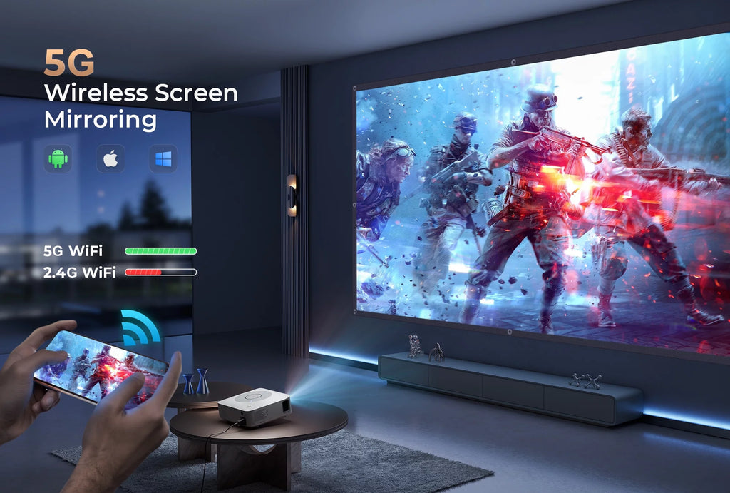 Native 1080P 5G WiFi Projector S67775