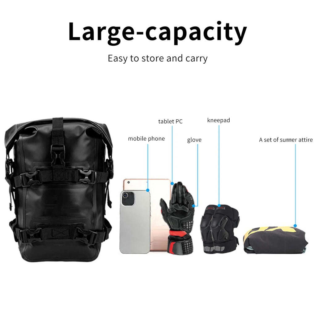 Waterproof Motorcycle Frame Bag, 8L Motorbike Side Bag T984764