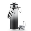 24oz Stainless Steel Insulated Water Bottle with 2 Lids T81653