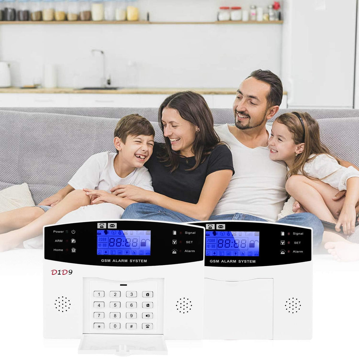 23 pcs Wireless GSM Home Burglar Alarm System Kit C8498