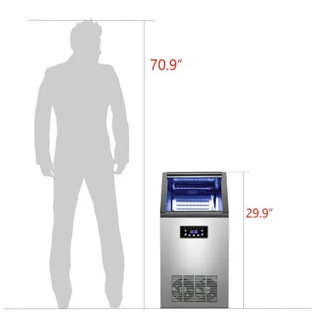 Commercial Ice Maker Machine 36 Ice Cube 130lb/24h Q33547