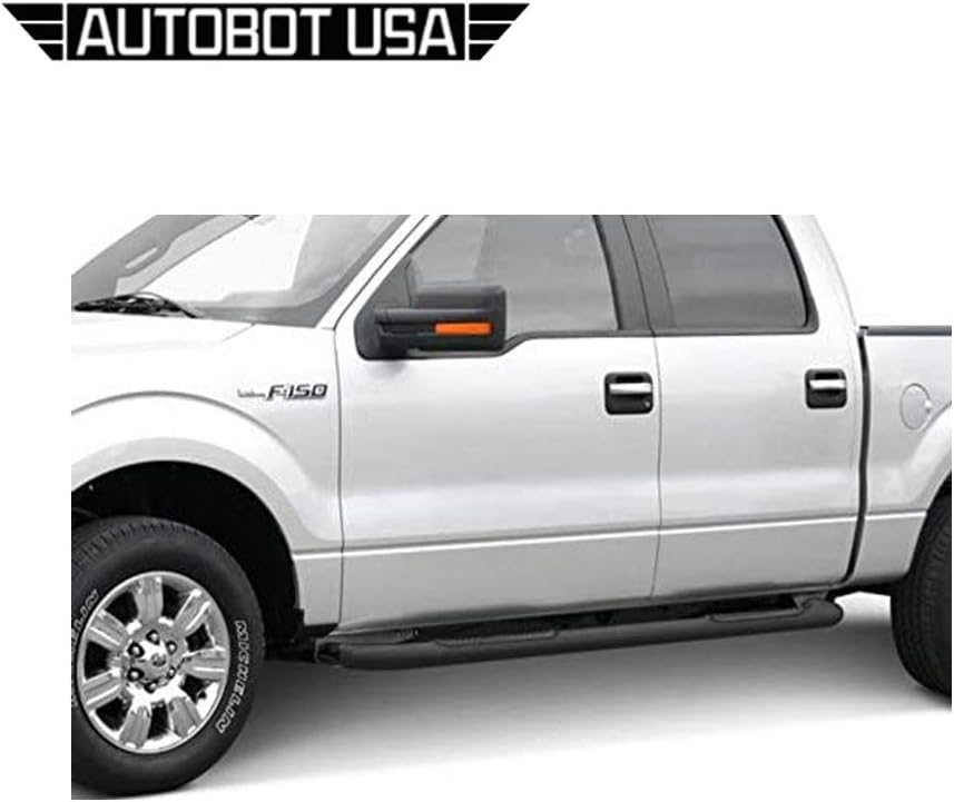 Oval Black Side Step Nerf Bars Running Boards V8447