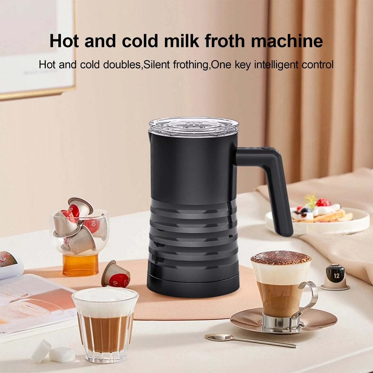4 in 1 Electric Milk Frother and Steamer E961573