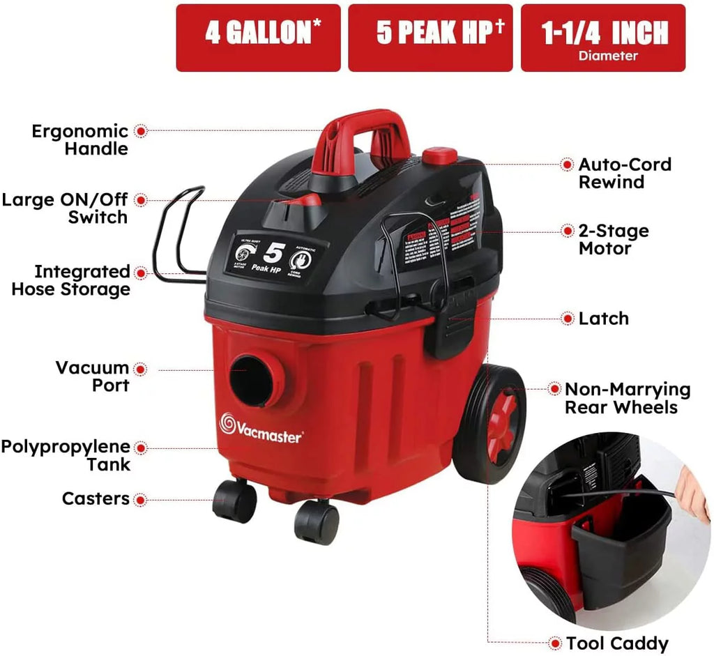 4 Gallon Wet/Dry Vacuum G540