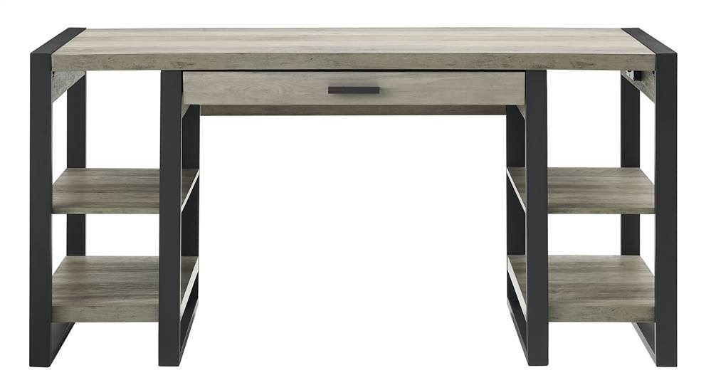 Grey Wash Wood Computer Desk I49642