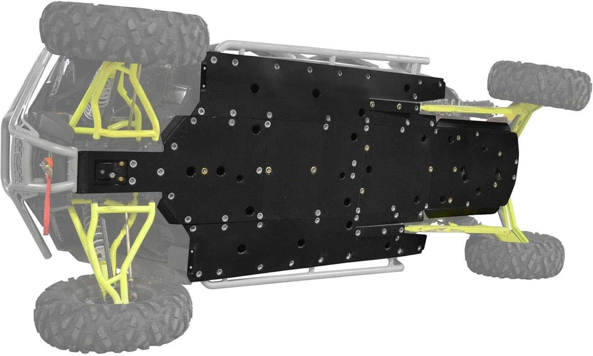 Full Skid Plate for Polaris RZR XP4 1000, 1/2” Thick, Countersunk Bolts A10299
