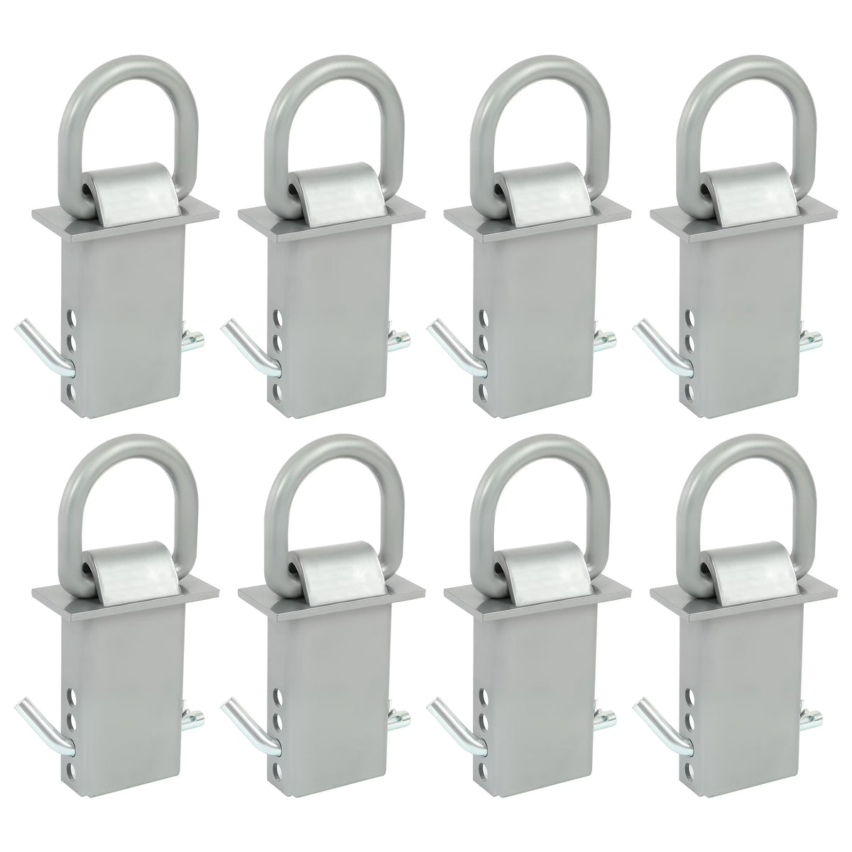 8 Pcs Removable Trailer Stake Pocket Tie Down D Ring Zinc Coated 5400 Lbs Load Limit G95825