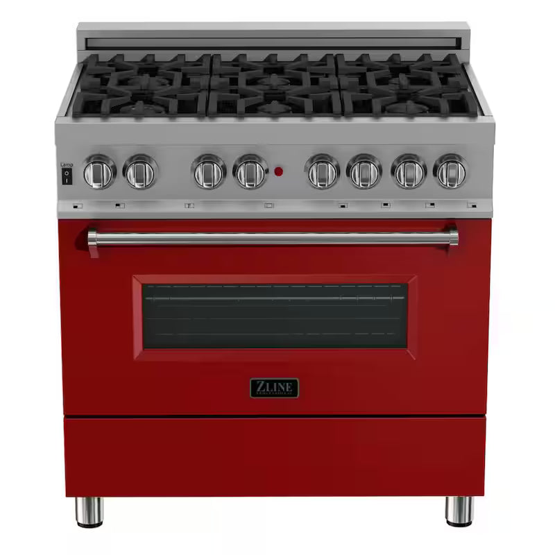6 Burner Dual Fuel Range with Stainless Steel Z2616