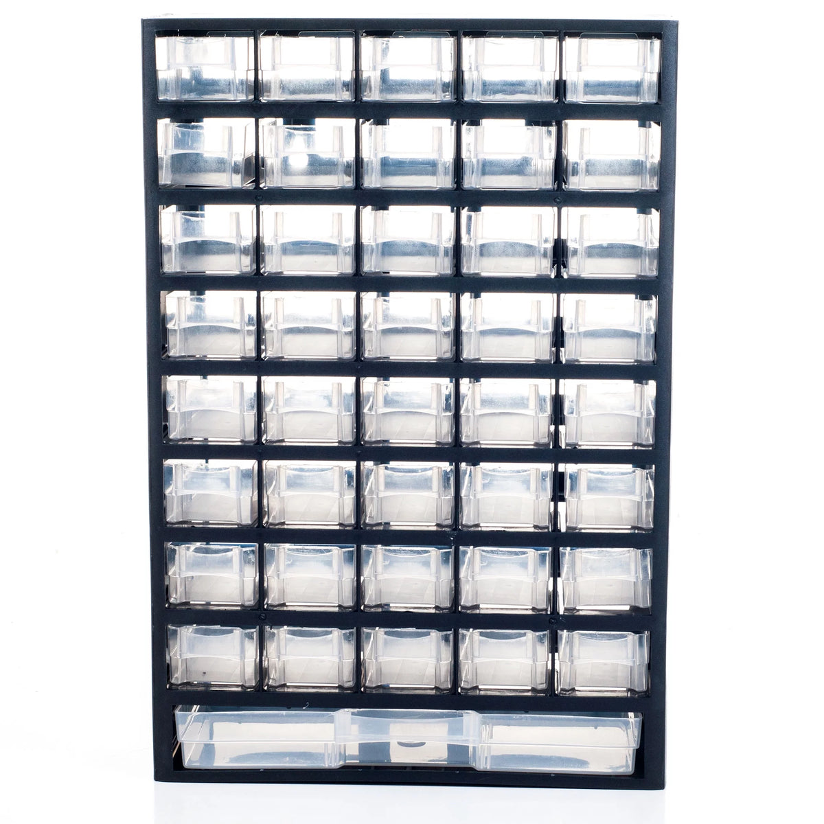 Black 41 Compartment Plastic Storage Drawers P37729