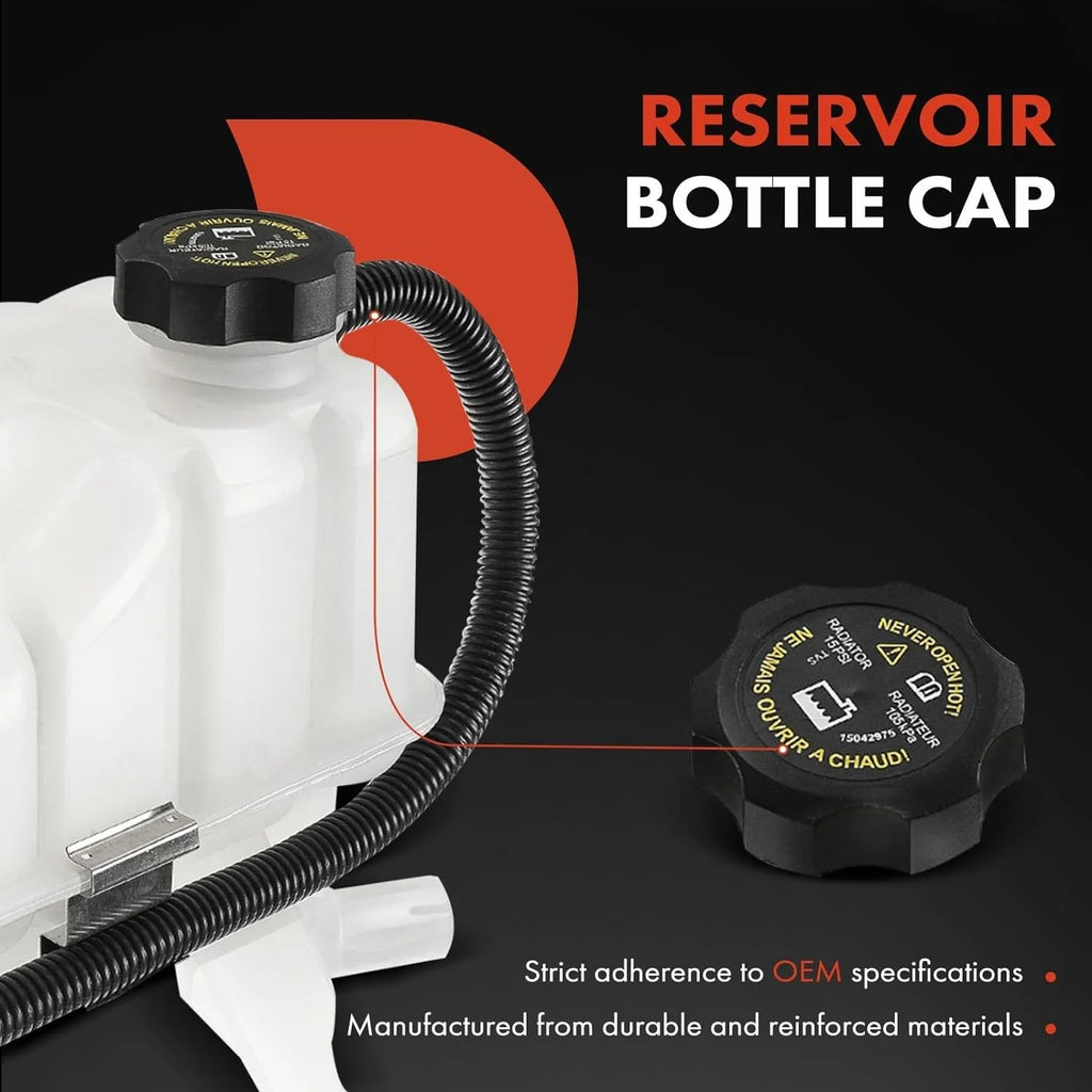 Engine Coolant Recovery Tank with Cap & Sensor H344663