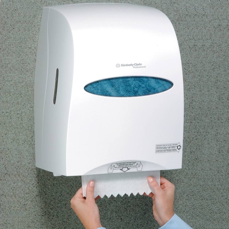 White Sanitouch Roll Towel Dispenser X742