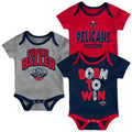 New Orleans Pelicans Infant Creeper Set 3 Pack S43883