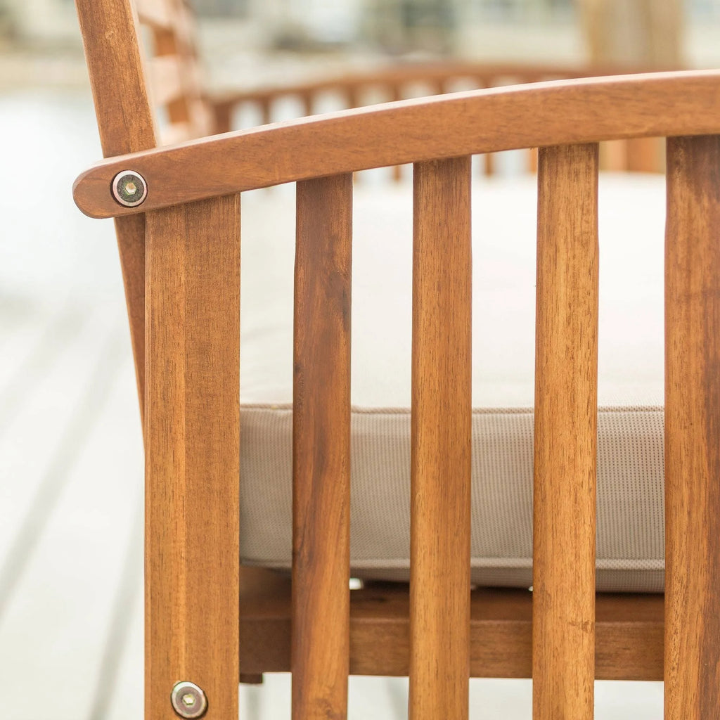 Brown Acacia Outdoor Love Seat L585