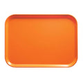 Orange Pizzazz Rectangular Fiberglass Cafeteria Tray O621146
