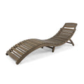 Gray Acacia Wood Foldable Chaise Lounge H106528