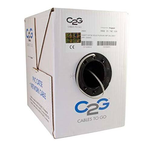 Gray CAT 5e Bulk Cable 1000 ft Q65495