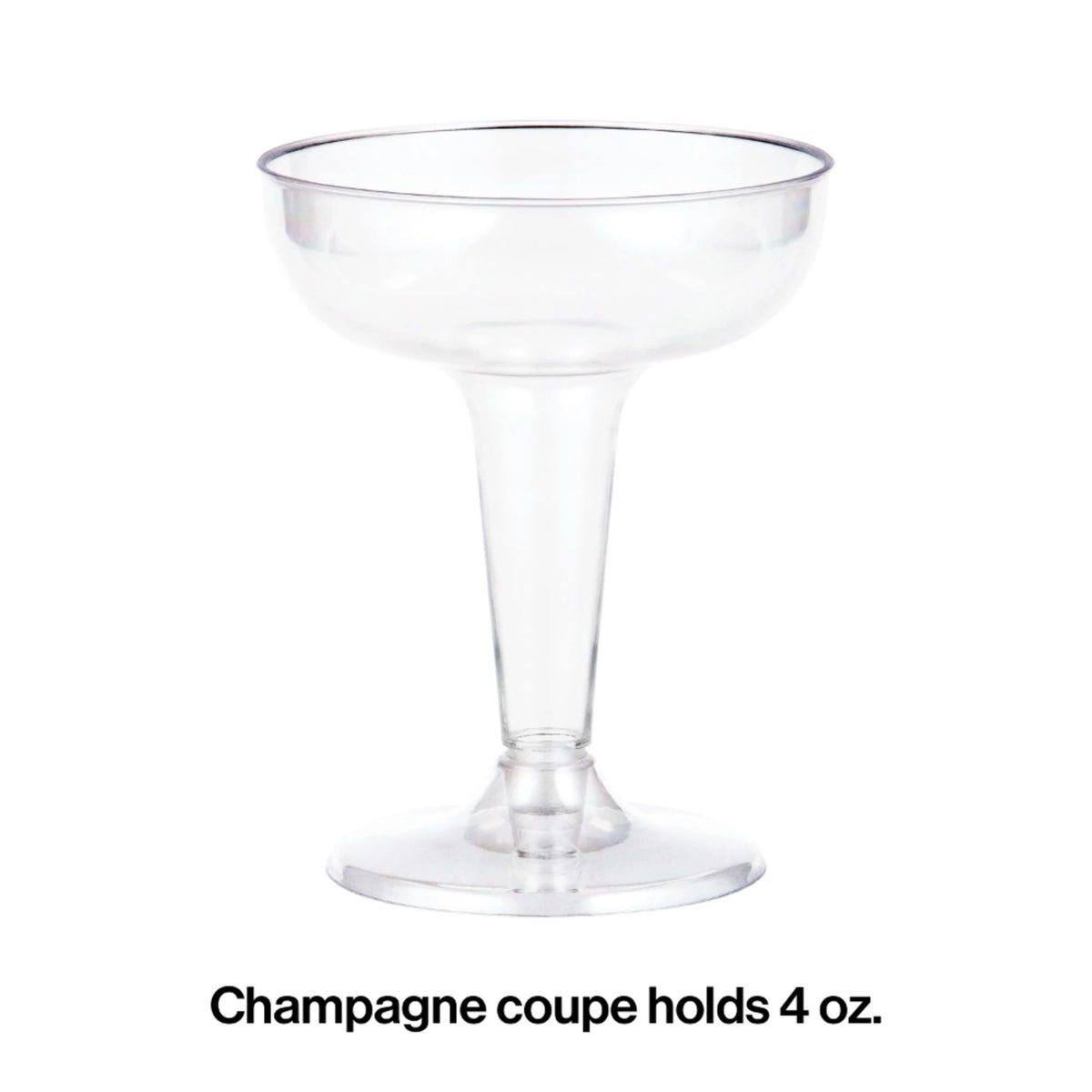 54 Clear Champagne Coupes 4 oz Z3482