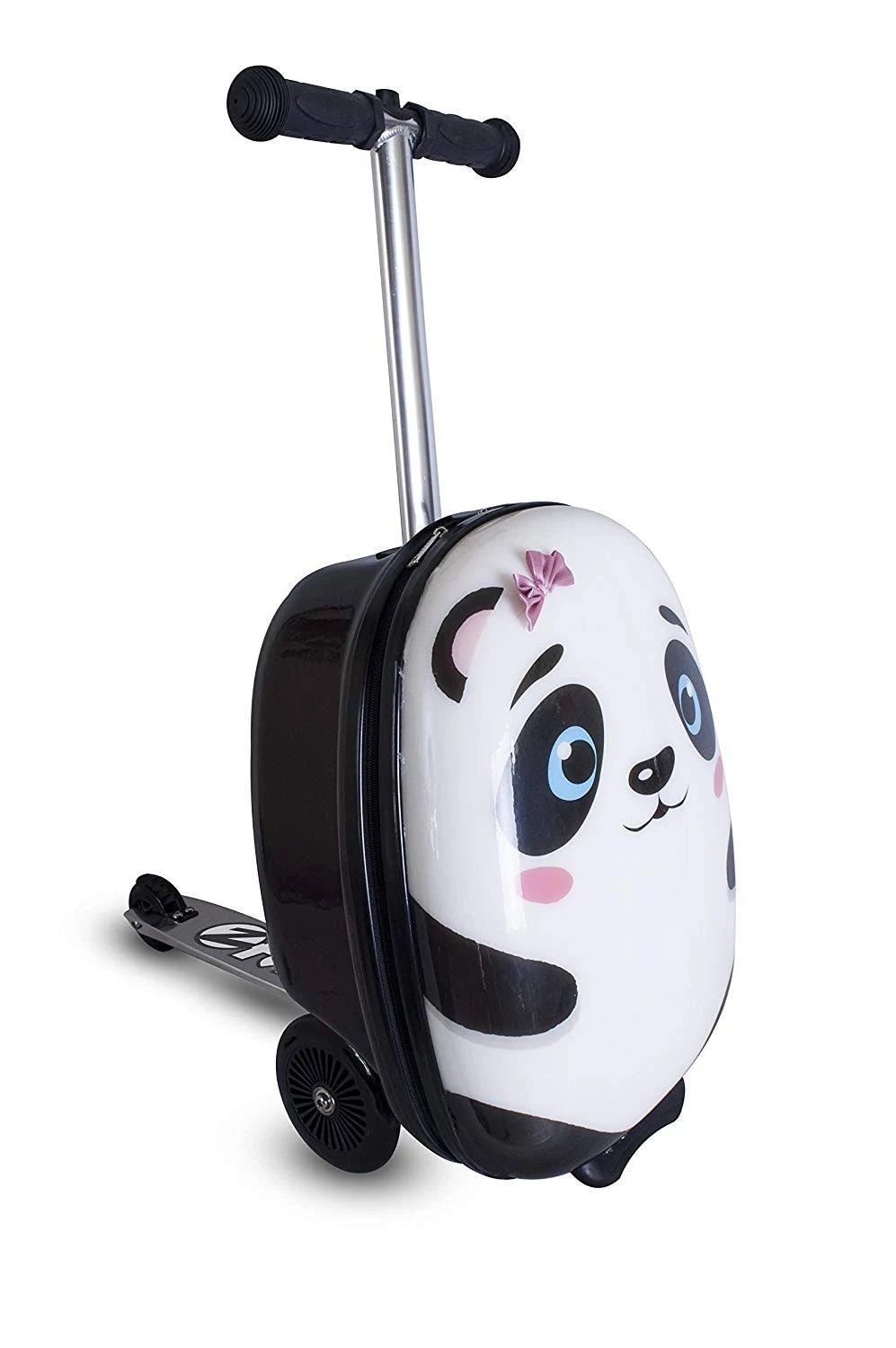 White Polly The Panda Scooter Suitcase Y1589