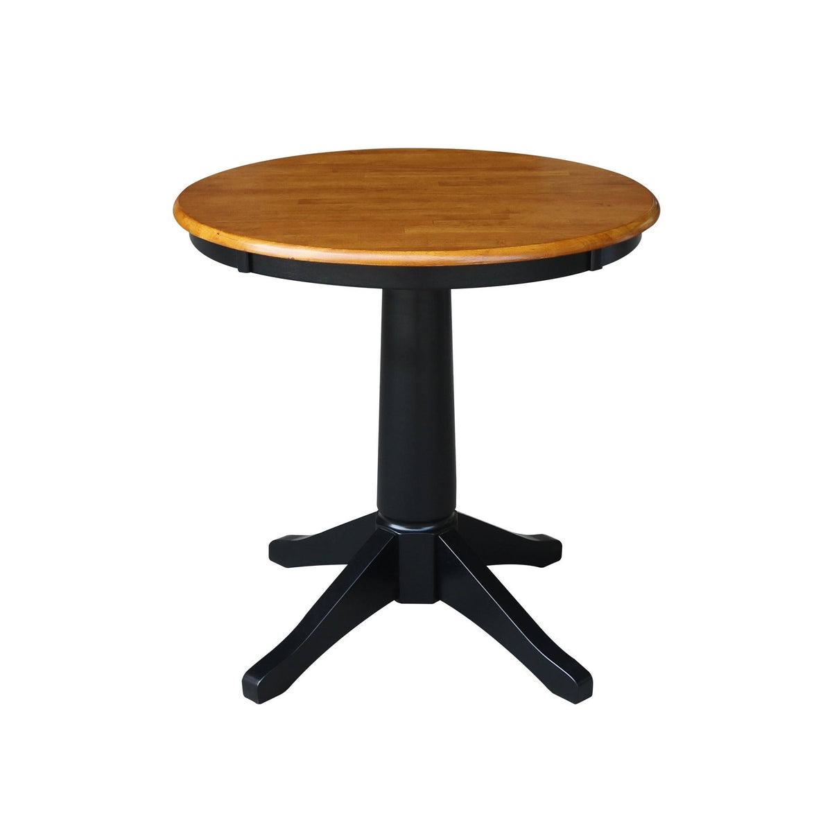 Espresso Round Top Pedestal Table with 2 Chairs N414931