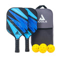 2 Paddles Blue Pickleball Set with Bag and 4 Balls W575447
