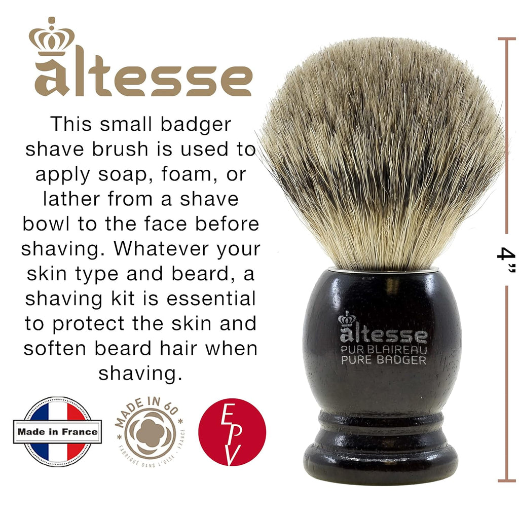European Grey Badger Shaving Brush B487