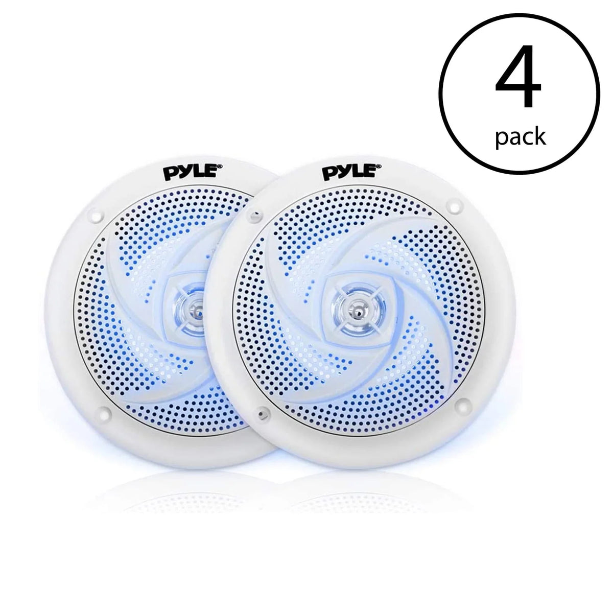 5.25 Inch Waterproof Marine Speakers, White (2 Pack) Y3642