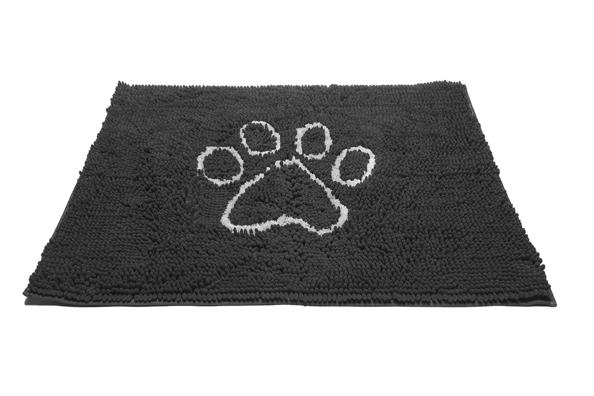 Black Microfiber Doormat 23x16 T1438