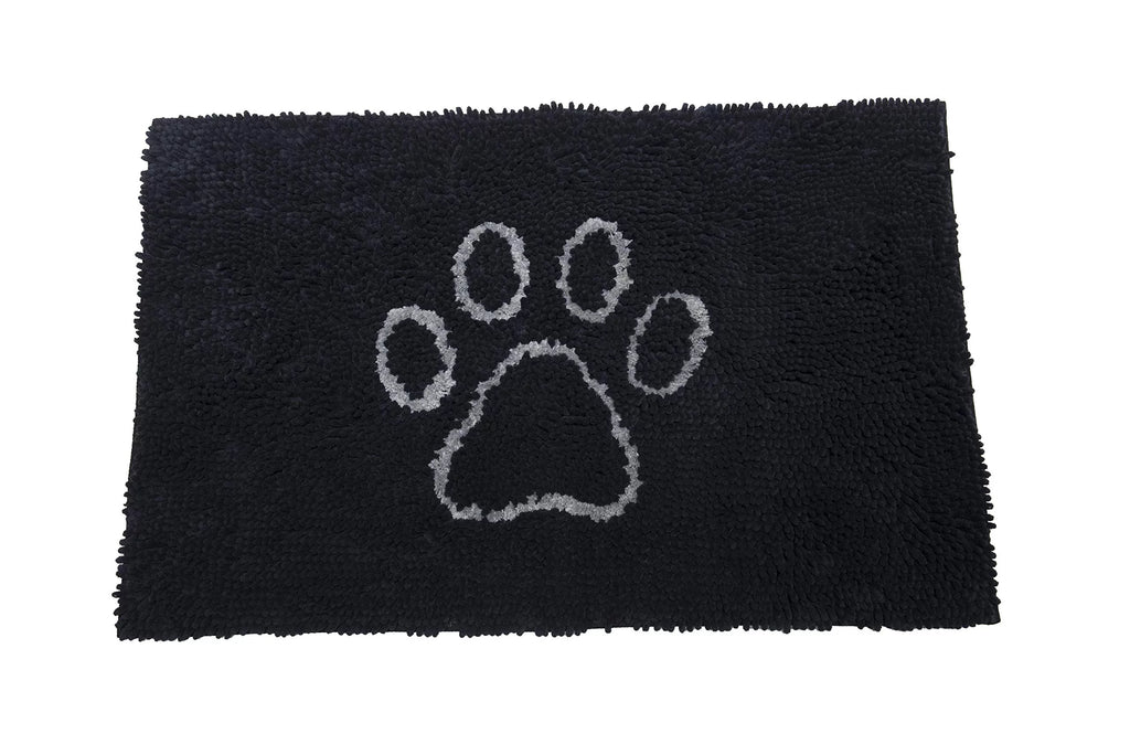 Black Microfiber Doormat 23x16 T1438