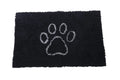 Black Microfiber Doormat 23x16 T1438