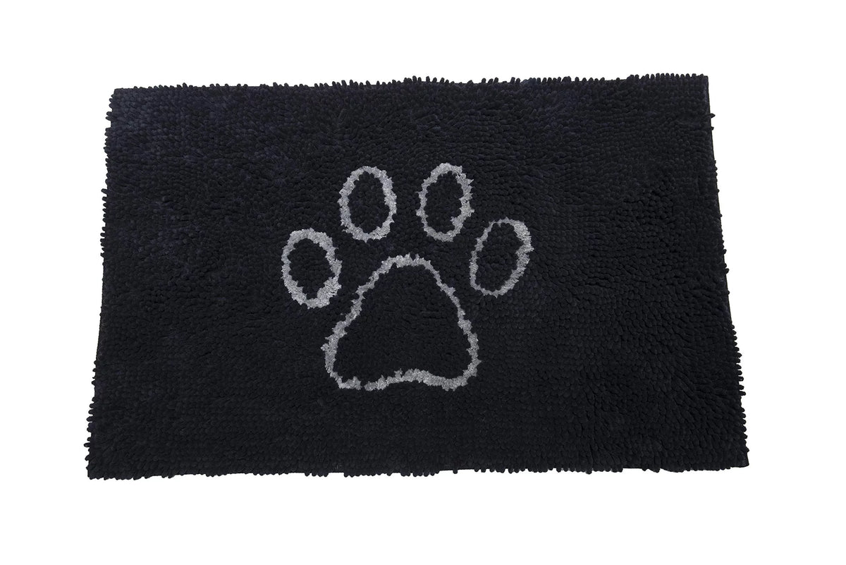 Black Microfiber Doormat 23x16 T1438