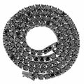 14K Black Gold Tennis Chain Necklace 24" T298