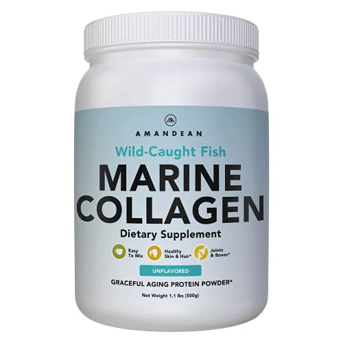 Wild-Caught Hydrolyzed Marine Collagen Peptides Powder 500g I4614