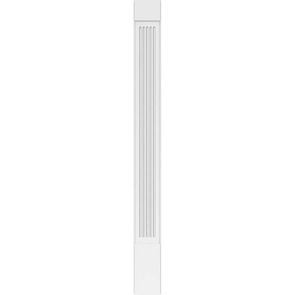 Fluted PVC Pilaster with Capital and Base (Pair) L7242