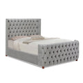Queen Tufted Velvet Bed L72860