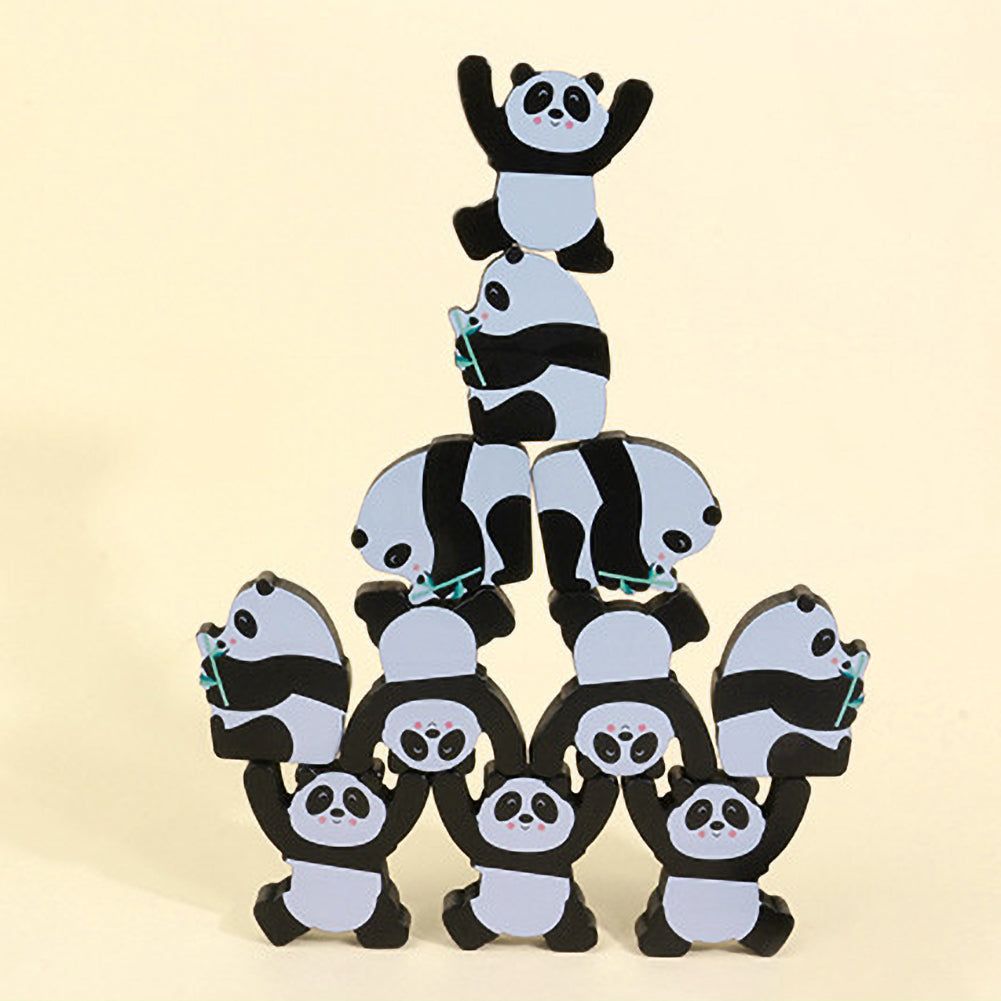 12Pcs Wooden Building Blocks Stacking Puzzle Toy N229
