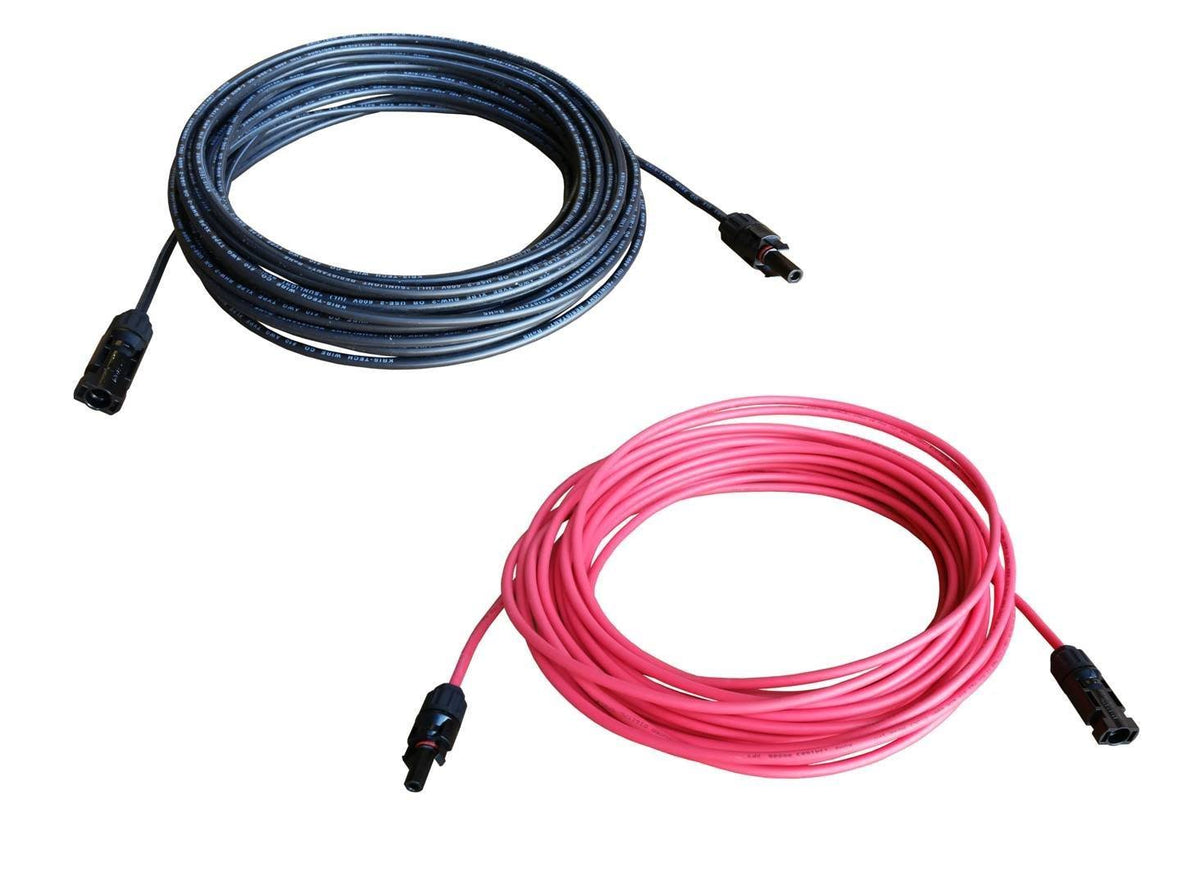 Black 15 Feet Solar Panel Extension Cable Wire P841114